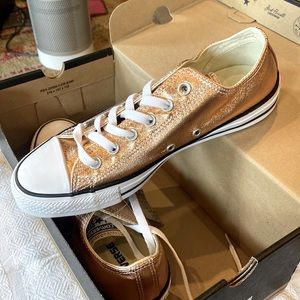NWT Metallic Sunset Glow Converse All Stars
